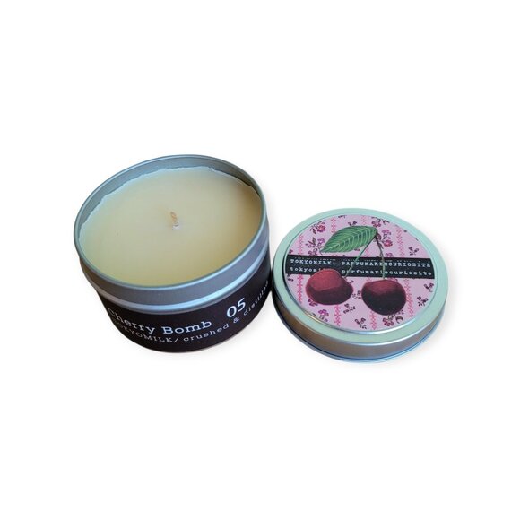 TokyoMilk Cherry Bomb No 05 Candle Tin - Picture 2 of 5